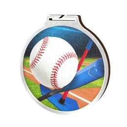Medalla Habitat de Madera Ecológica de Baseball Plata