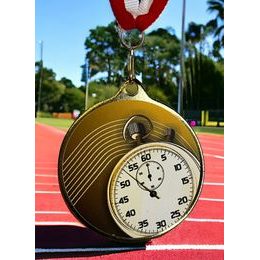 Medalla Barnet Clásica con Textura e Impresión 3D MaxMedal para Atletismo