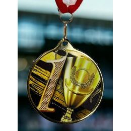 Medallas Barnet Números Color Textura Impresión 3D MaxMedal