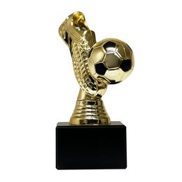 Trofeo Dodger 3D de Balón y Bota de Fútbol Oro
