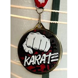 Medalla Barnet con Textura e Impresión 3D MaxMedal para Karate