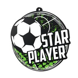 Medalla de Jugador Estrella de Fútbol Pro