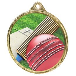 Medalla de Cricket Color Textura 3D Impresión Oro