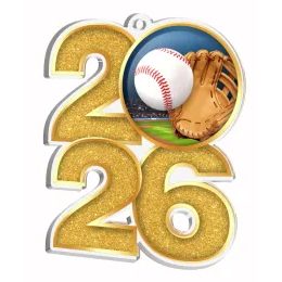 Medalla de Acrílico de Béisbol 2026