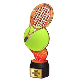 Trofeo Frontier de Madera de Tenis a Full Color