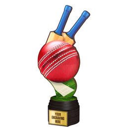 Trofeo Frontier de Madera para Cricket a Full Color
