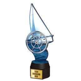 Trofeo de Madera Frontier para Vela a Full Color