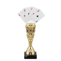 Trofeo de Acrílico con 4 Ases de Cartas