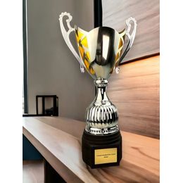 Copa Lamar de plata y oro con láser