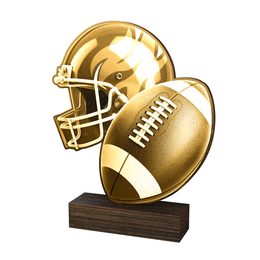 Trofeo de Madera Real Sierra para Fútbol Americano - Clásico