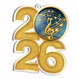 Medalla de Notas Musicales 2026 de Acrílico
