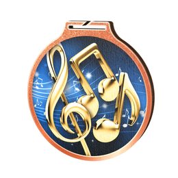 Medalla Habitat de Madera Ecológica para Música Bronce