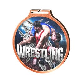 Medalla Habitat de Madera Ecológica Lucha Bronce