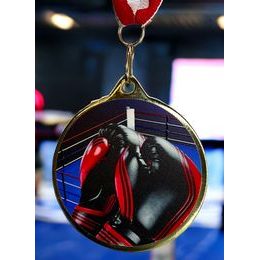 Medalla Barnet con Textura e Impresión 3D MaxMedal para Boxeo