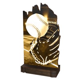 Trofeo Clásico Shard de Madera Ecológico para Béisbol