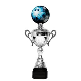 Copa Metálica Minot de Boliche Plata