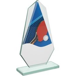Premio de Vidrio Color Levita para Tenis de Mesa