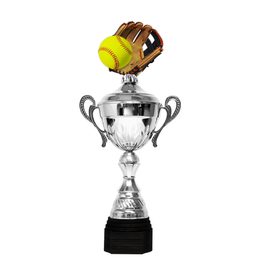 Copa Metálica Minot de Softbol Plata