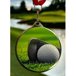 Medalla de Golf Barnet Color Textura Impresión 3D MaxMedal