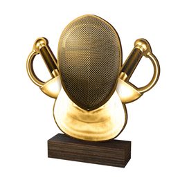 Trofeo de Madera Sierra para Esgrima - Clásico