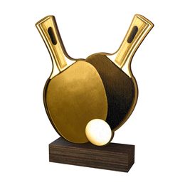 Trofeo de Madera Real Sierra para Tenis de Mesa - Clásico