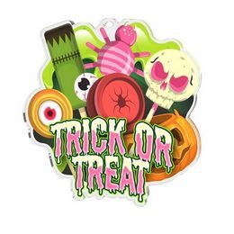 Medalla de Halloween Truco o Trato