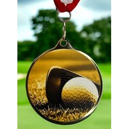 Medalla Barnet Clásica con Textura e Impresión 3D MaxMedal para Golf