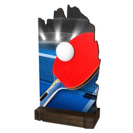 Trofeo Shard de Madera Ecológico para Tenis de Mesa