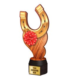 Trofeo Frontier de Madera Ecuestre a Full Color