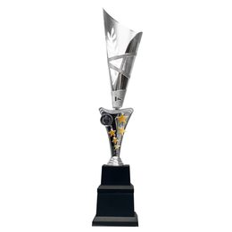 Trofeo Doble Base de Plata y Oro Conifer