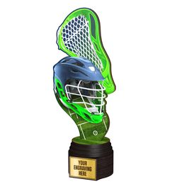 Trofeo Frontier de Madera para Lacrosse a Full Color