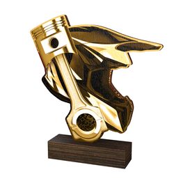 Trofeo de Madera Real Sierra para Motocross - Clásico
