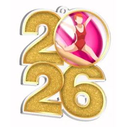 Medalla de Gimnasia 2026 de Acrílico