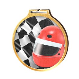 Medalla Habitat de Madera Ecológica de Motorsport Oro