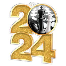 Medalla de Acrílico Ajedrez 2024