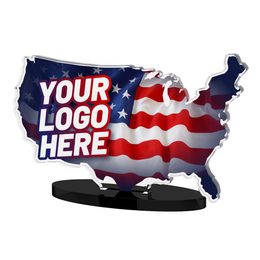 Premio de Acrílico Personalizado con Contorno del Estado de Washington