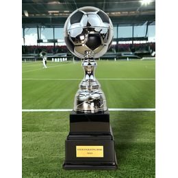 Trofeo de Fútbol Sealy Tower en Plata y Negro