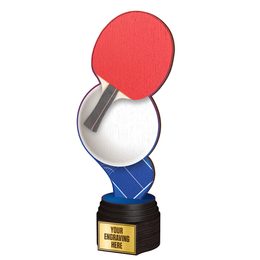 Trofeo Frontier de Madera para Tenis de Mesa a Full Color