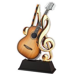 Trofeo Acrílico Ostrava para Guitarra Acústica