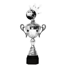 Copa Metálica Minot de Boliche Plata