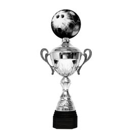 Copa Metálica Minot de Boliche Plata