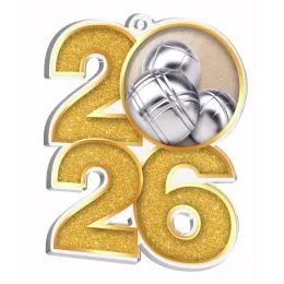 Medalla de Acrílico Petanca 2026