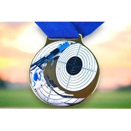Medalla de Impresión Texturizada 3D de Color Sacul para Tiro