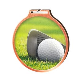 Medalla Habitat de Madera Ecológica para Golf Bronce