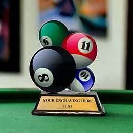 Trofeo Acrílico Ostrava para Billar