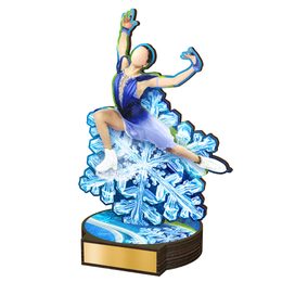 Trofeo Grove de Madera Real para Patinaje Artístico