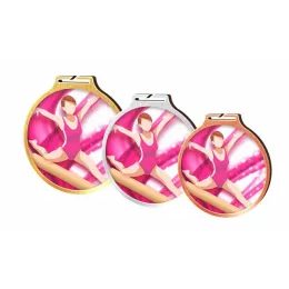 Medalla Habitat de Madera Ecológica para Gimnasia Feminil