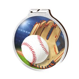 Medalla Habitat de Madera Ecológica para Béisbol Plata