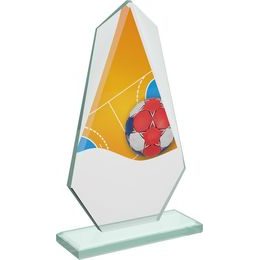 Premio de Vidrio Color Levita para Balonmano