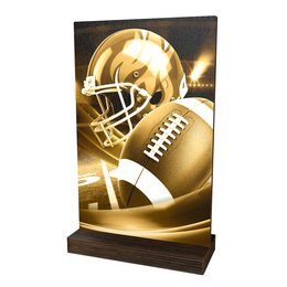 Trofeo Sherwood de Madera Ecológico para Fútbol Americano Clásico